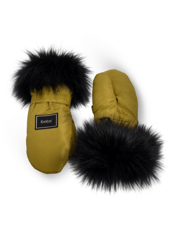 Muffs with fur THERMO IBEBE HONEY