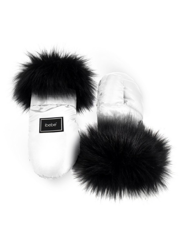 Muffs with fur THERMO IBEBE WHITE