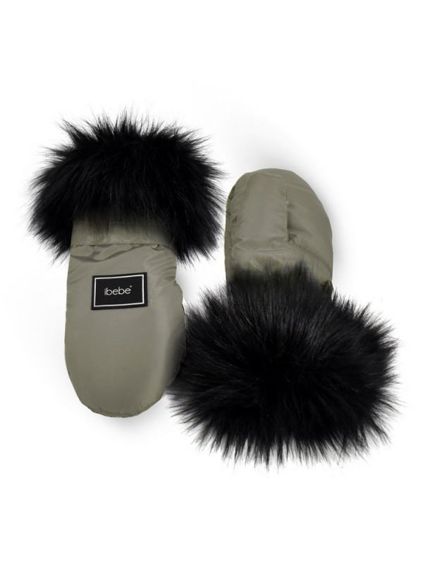 Muffs with fur THERMO IBEBE BEIGE